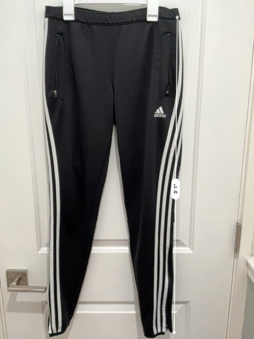 Adidas sweatpants, Climacool, Black,Size Small,Excellent condition - Picture 8 of 9